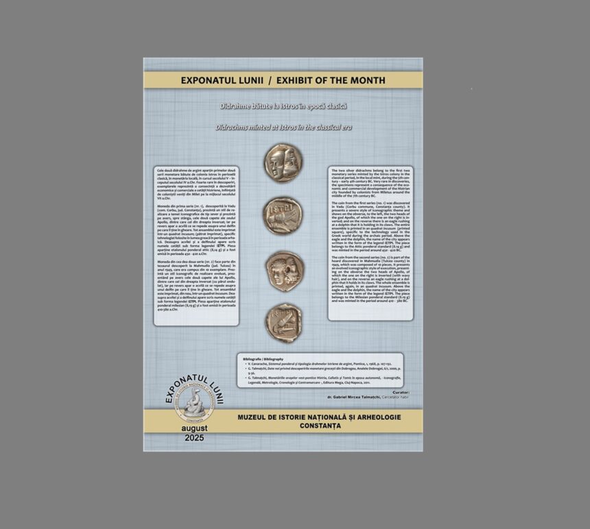exponatul lunii august la muzeul de istorie nationala si arheologie constanta didrahme batute la istros in epoca clasica 68a4b99ce364e