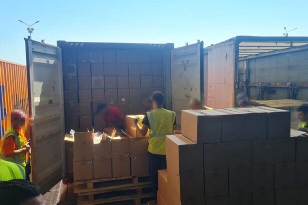 foto video contrabanda de 4 milioane de euro descoperita in portul constanta sud agigea marfa era intr un container venit din emiratele arabe unite 689c3cf15971a