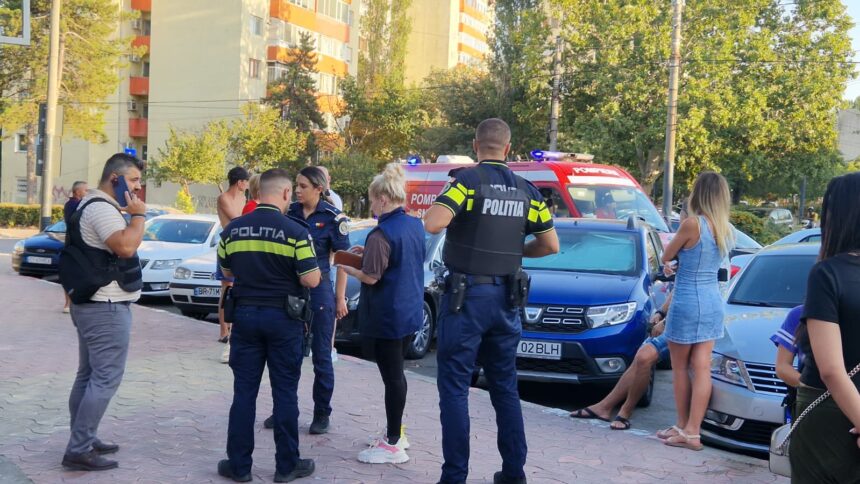 fotovideo trei barbati injunghiati intr un bar din tomis nord agresorul prins pe o strada din municipiu 68b3607430e40
