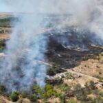 incendiu violent de vegetatie uscata in medgidia pompierii intervin cu 9 autospeciale 68a1e8b9d1613