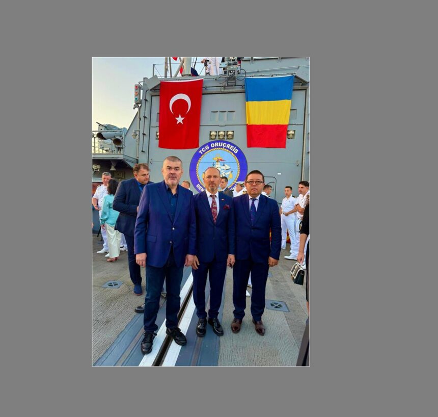 Președintele UDTTMR, Gelil Eserghep, prezent la recepția organizată la bordul fregatei Oruçreis, aflată în Constanța. Iată cine a mai fost prezent la eveniment. 1 presedintele udttmr gelil eserghep prezent la receptia organizata la bordul fregatei orucreis prezenta la constanta iata cine a mai participat la eveniment 689ee369120af