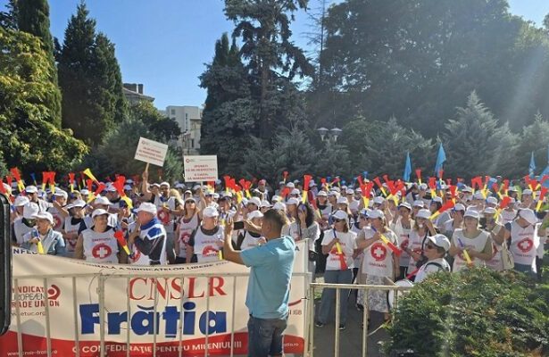 protest al sindicalistilor in fata prefecturii constanta 68aed194f05f4