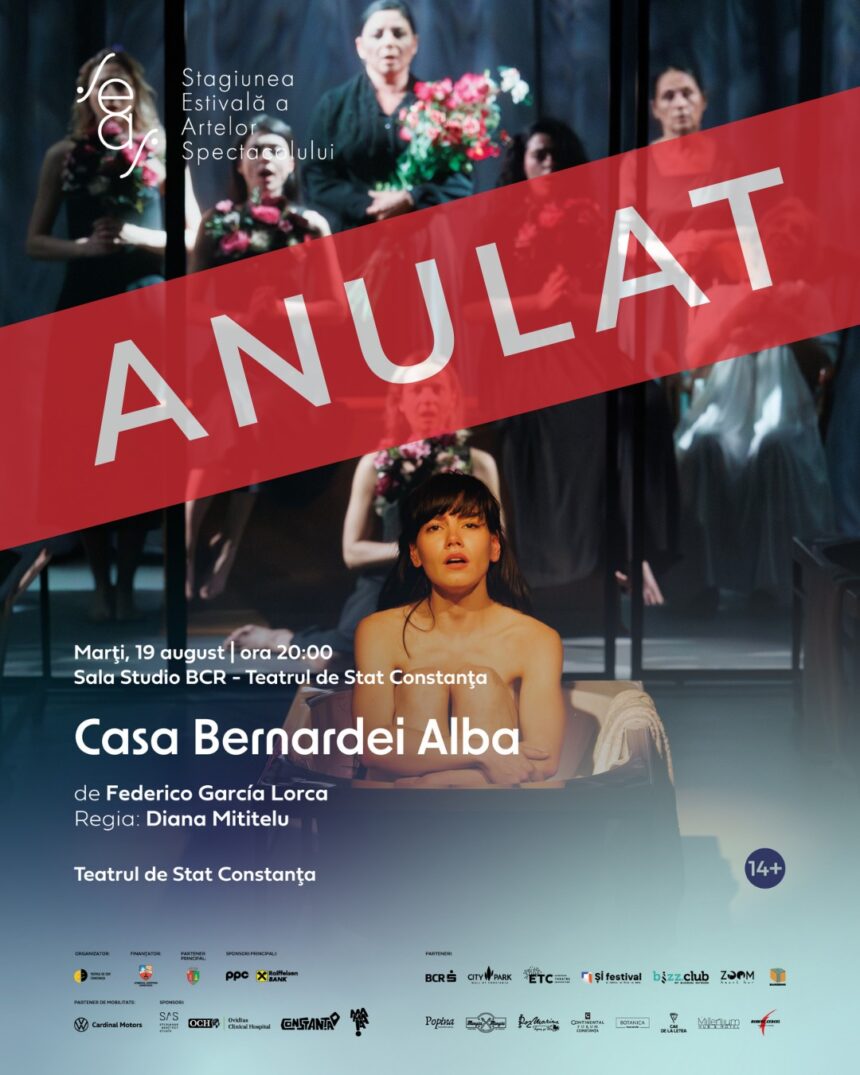 seas spectacolul casa bernardei alba anulat biletele pot fi folosite pentru acces la madrigal ultrasunete la delfinariul constanta 689be364635e3