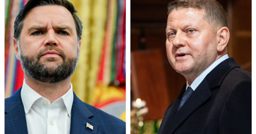 Valeri Zalujnîi a refuzat un apel de la vicepreședintele JD Vance, la câteva zile după conflictul lui Zelenski din Biroul Oval. 1 valeri zalujnii a respins un telefon de la vicepresedintele jd vance la cateva zile dupa conflictul lui zelenski din biroul oval 68ac652a76496