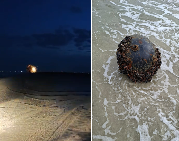 O mină marină a fost descoperită pe plaja de la Vadu și a fost neutralizată. 1 video o mina marina a fost descoperita pe plaja de la vadu aceasta a fost neutralizata 68b4929427f75