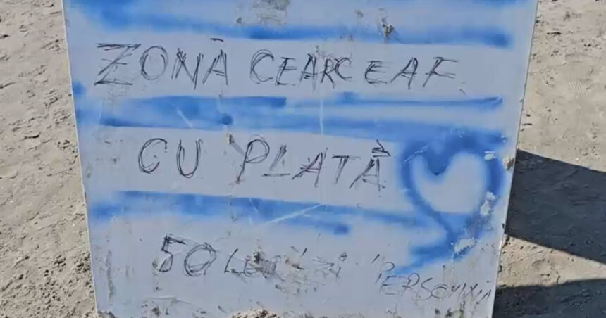 Taxă de 50 de lei pe cearșaf pe plajă la Mamaia. Protecția Consumatorului afirmă că este ilegal, dar nu aplică amenzi. 1 video taxa de 50 de lei pe cearsaf pe plaja la mamaia protectia consumatorului spune ca e ilegal dar nu da amenzi 6891b64d2580c