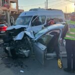 foto plan rosu activat dupa un accident intre un microbuz si un autoturism la iesire din mangalia 68bfb8ef0171f