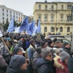 protest de amploare al sindicalistilor de la damen shipyards mangalia la ministerul economiei 68cbc44cac1ed