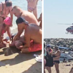 Bărbat scos din mare INCONȘTIENT, la Costinești: Va fi preluat cu elicopterul SMURD 3 video barbat scos din mare inconstient la costinesti va fi preluat cu elicopterul smurd 68b8052197dde