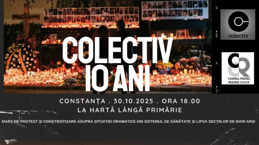 10 ani de la colectiv nu uitam nu iertam mars si protest la constanta in memoria celor 65 de victime 68fb0cdaea547