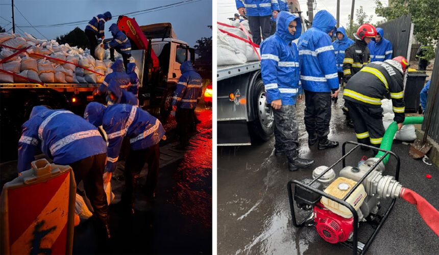 foto video jandarmii intervin pe strada motilor din zona palas din constanta unde exista risc de inundatie 68e60d4decedf