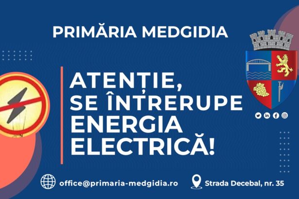 medgidia se intrerupe energia electrica in localitatea remus opreanu vor fi afectati mai multi agenti economici dar si o unitate militara 68dcf0c58b039