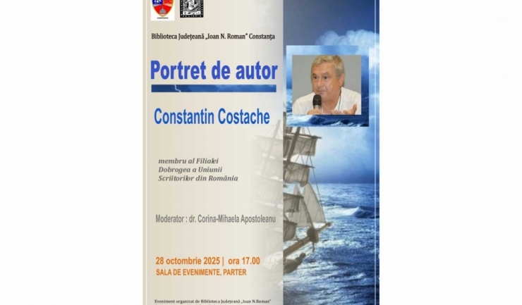 „Portret de autor”: Romancierul Constantin Costache, la Biblioteca Județeană „Ioan N. Roman” din Constanța 1 portret de autor romancierul constantin costache la biblioteca judeteana ioan n roman constanta 690058697cb81