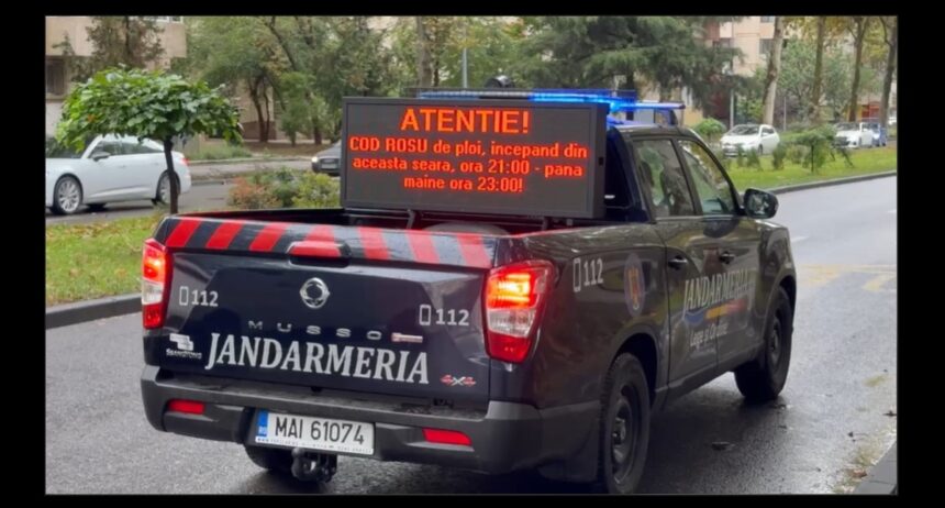video autospecialele jandarmeriei au iesit pe strazile din constanta cu mesaje de avertizare in contextul codului rosu 68e50cab27e3d