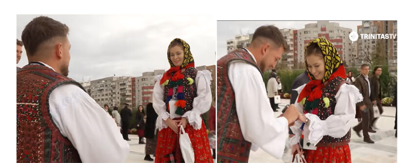 Clipe pline de EMOȚIE la Catedrala Națională: Un tânăr polițist și-a cerut în căsătorie iubita, studentă la Drept 1 video clipe pline de emotie la catedrala nationala un tanar politist si a cerut in casatorie iubita studenta la drept 6900d4c449ce2