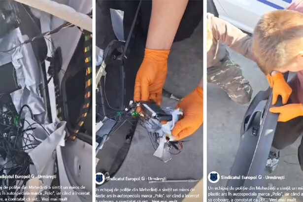 video incredibil autospeciala de politie la un pas sa ia foc din cauza aparaturii de filaj prost montate val de reactii pe retelele de socializare 68ee74dd335bc