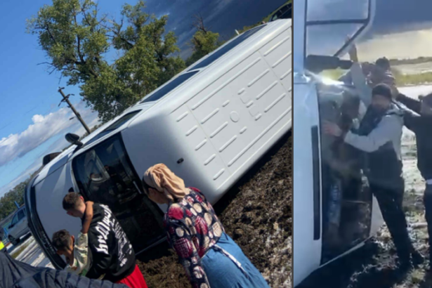 video o familie cu 3 copii salvata de un pompier dintr un autoturism derapat din cauza grindinei 68ea7cd968861