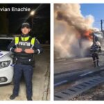 video scene dramatice in castelu un camion ardea in mers iar soferul nu si a dat seama un politist i a salvat viata 68eb682374fc6