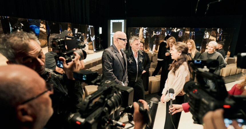 videofoto mesajul mirabelei gradinaru partenera presedintelui nicusor dan la intalnirea cu tinerii designeri la romanian fashion week bucuresti 68e6bb7fbc245