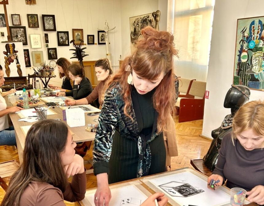 foto atelier de creatie in atmosfera de calm si reflectie la muzeul de arta constanta 69299e4029ecb