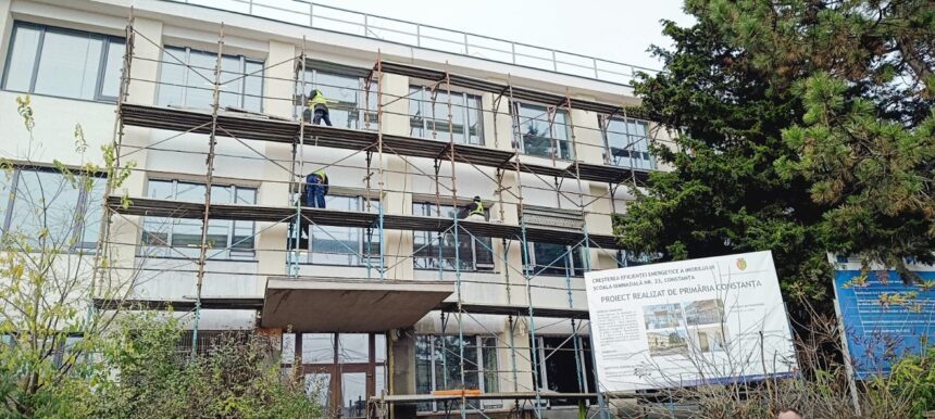 foto lucrarile la scoala gimnaziala nr 23 constantin brancoveanu din constanta se apropie de final un tronson este deja modernizat 69245bb15af61