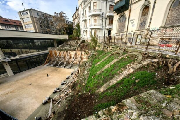 galerie foto surpriza langa edificiul roman cu mozaic vechile structuri arcuite de pe taluz scoase din nou la lumina 691685f9b307a