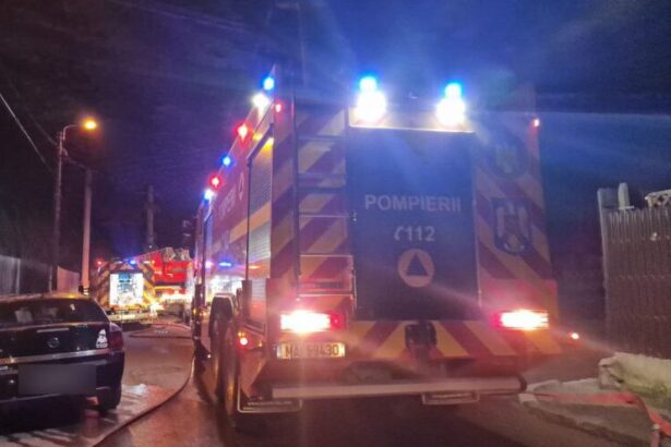 incendiu de proportii la fabrica munca si arta din constanta intervin forte impresionante 6922029261123