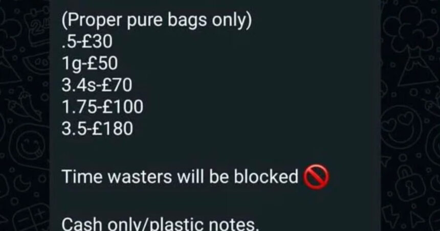 oferte la cocaina in liga de juniori din belfast un antrenor a fost exclus dupa ce a postat preturi la droguri in grupul de whatsapp 69288a5e73ecf