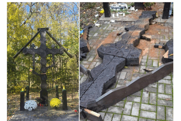 troita de la tancabesti unde era comemorat liderul legionar corneliu zelea codreanu a fost distrusa de persoane necunoscute 692a9eed7eed1