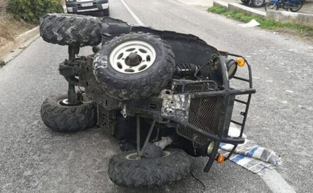 un barbat a intrat cu atv ul intr un stalp din localitatea biruinta judetul constanta 69233efa25a00