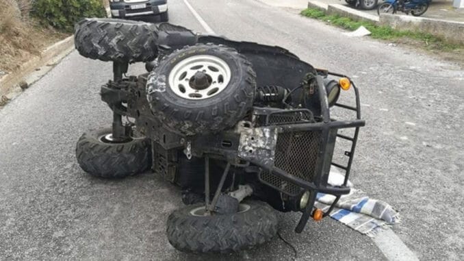 un barbat a intrat cu atv ul intr un stalp din localitatea biruinta judetul constanta 69233efa25a00