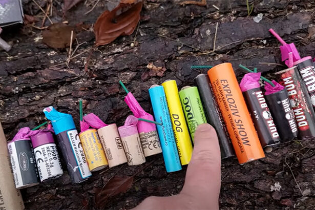 video constanta 300 de kilograme de petarde gasite in masina unor tineri marfa si autoturismul au fost confiscate 691d8f7781055