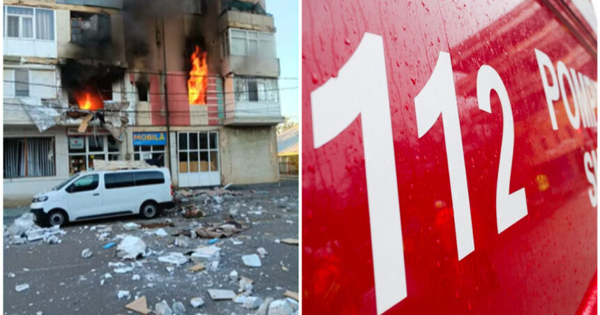 video explozie puternica intr un bloc din judetul braila mai multe apartamente in flacari echipaje isu si ambulante la fata locului 692479e2d68e5