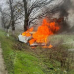 accident grav in olt un tanar de 19 ani a murit dupa ce a intrat cu masina in copac iar autoturismul a luat foc 693d66b3b32df