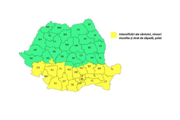 alerta meteo pentru constanta si tulcea a fost emis un cod galben pentru polei si ninsori 694a546577a89