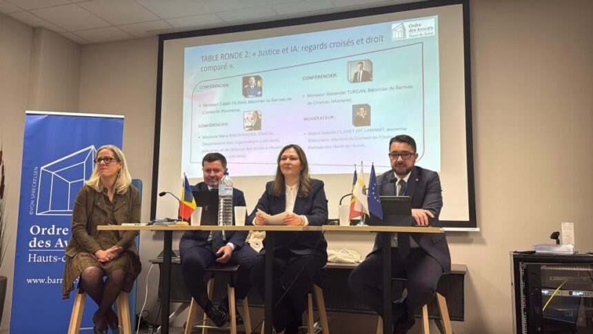 avocatul catalin filisan decanul baroului constanta speaker la conferinta organizata de baroul hauts de seine in paris despre avantajele si riscurile utilizarii inteligentei artificiale in avocatura 693725105cc2a