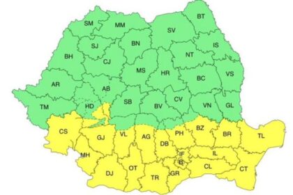 cod galben de vant in jumatatea de sud a tarii este vizata si dobrogea 6932b1ed66faa
