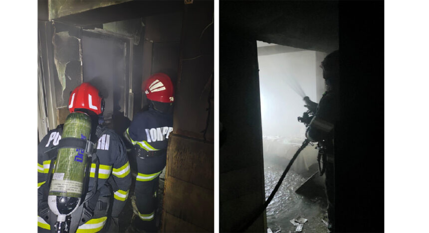 foto apartament in flacari in judetul tulcea un cos de fum necuratat ar fi cauza incendiului 693edcde70e60