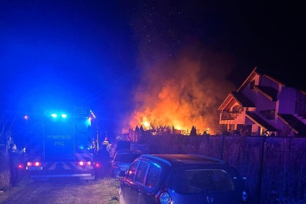 foto incendiu puternic intr o gospodarie din municipiul tulcea 693dc3cdd3bb0