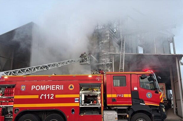 incendiu puternic la un uscator de cereale din enisala judetul tulcea 692ff657baf95