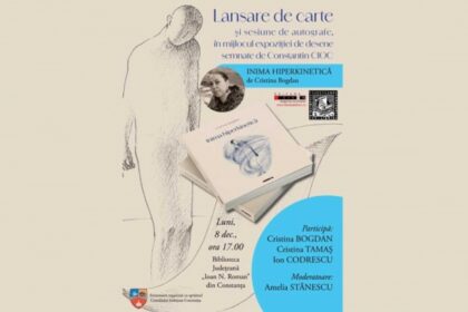 lansare de carte inima hiperkinetica de cristina bogdan luni 8 decembrie la biblioteca judeteana constanta 6931a219c1f55