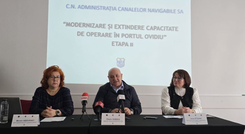 live foto video conducerea cn acn sa declaratii la finalizarea lucrarilor de modernizare si extindere din portul ovidiu ce spun directorul florin goidea echipa de proiect si constructorii 69393b71bf47a