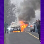 masina in flacari pe centura bucurestiului traficul e blocat sute de soferi sunt afectati 694fe6257208d