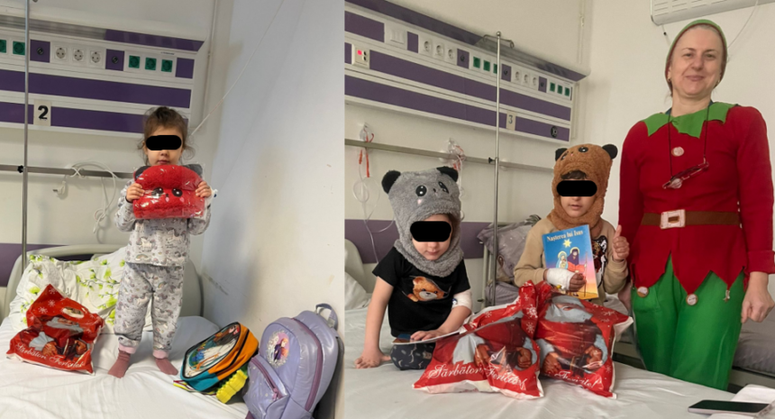 mos nicolae a sosit la micutii pacienti internati la spitalul judetean constanta si la spitalul de boli infectioase cu sprijinul sc arimex comexim 2000 srl 693442cb86abd