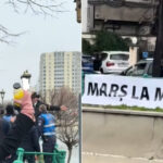 un banner i a scos din minti pe sustinatorii lui georgescu veniti la cab tipete injuraturi si amenintari mars la moscova 69401eb296f84