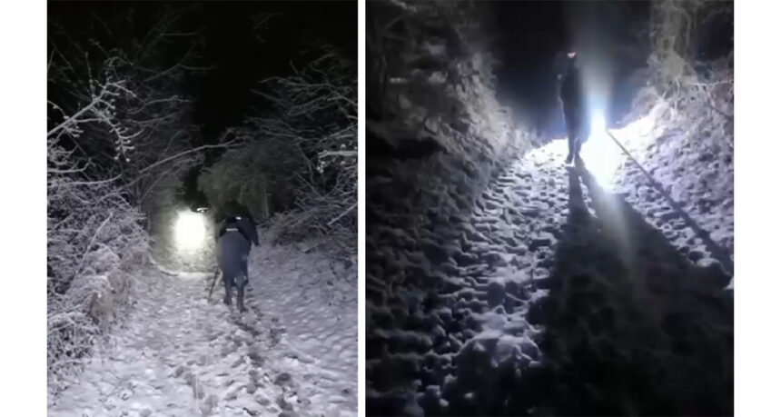 video cioban de 72 de ani gasit umbland descult in zapada jandarmii l au ajutat sa ajunga la spital 694c248a33aad