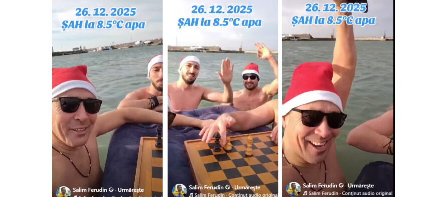 video partida de sah la un grad celsius patru curajosi au facut baie in marea neagra de craciun 694ec070ec29d