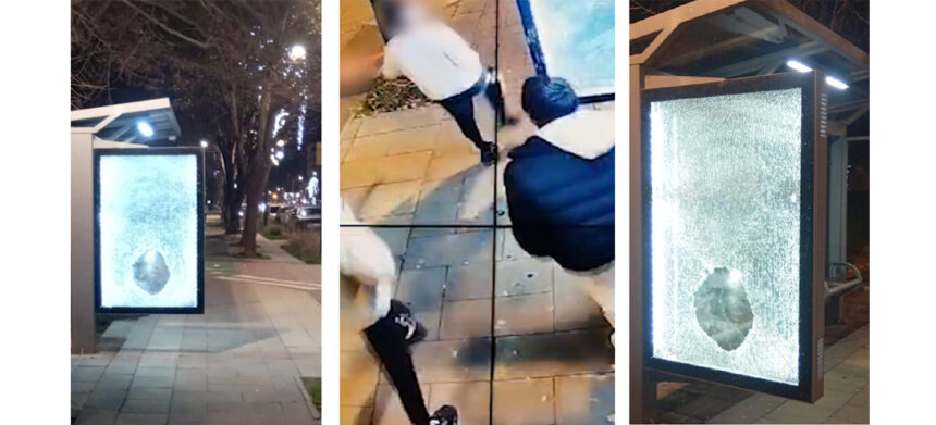 video statia de autobuz de pe pe bulevardul alexandru lapusneanu vandalizata autorii identificati de politistii locali 693bfe230e5b9