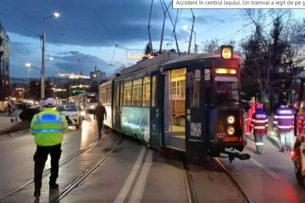 video un tramvai a deraiat la iasi acrosand doua vehicule 6931cf684baa8