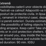 alerta la tulcea mesaj ro alert pentru locuitorii din zona de nord a judetului exista posibilitatea caderii unor obiecte din spatiul aerian 69579f92a2c93